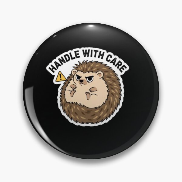 Item preview, Grumpy Hedgehog: Handle With Care designed and sold by LaElee.