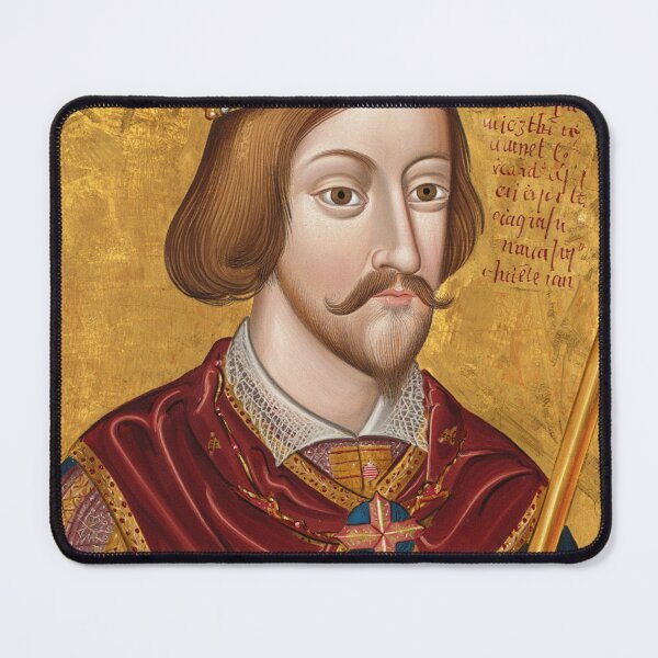 Item preview, King James I of England Medieval portrait art designed and sold by Vintage Designs +.