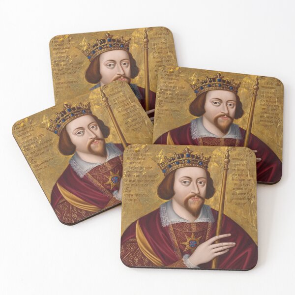 Item preview, King James I of England Medieval portrait art designed and sold by Vintage Designs +.