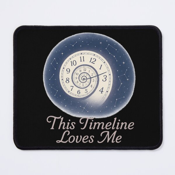 Item preview, This Timeline Loves Me | Spiral Clock Cosmic Manifestation Sticker & Printable Wall Art | Printable Sticker | Fridge Magnet designed and sold by HerDreamCodes.