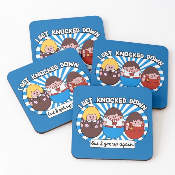 Item preview, Weebles Get Knocked Down designed and sold by Unhinged Heather.