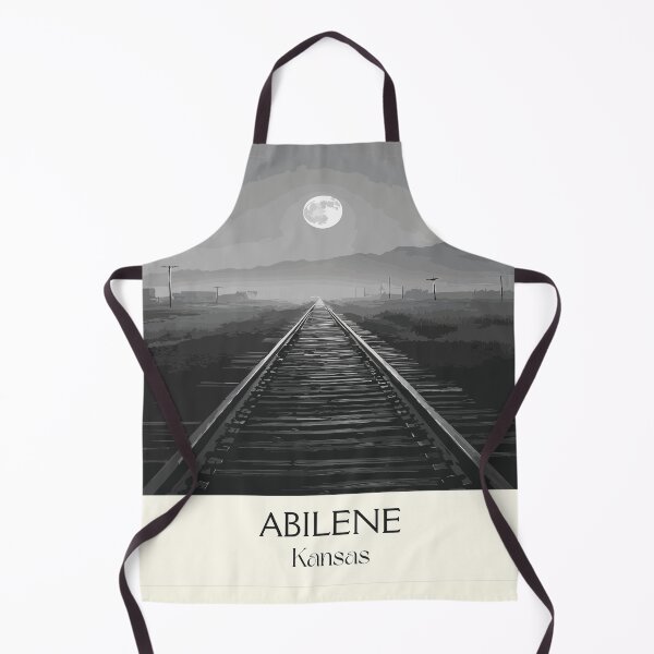 Item preview, Abilene Kansas Travel Poster | Vintage Eisenhower & Old West Railroad Art designed and sold by TuncGK.