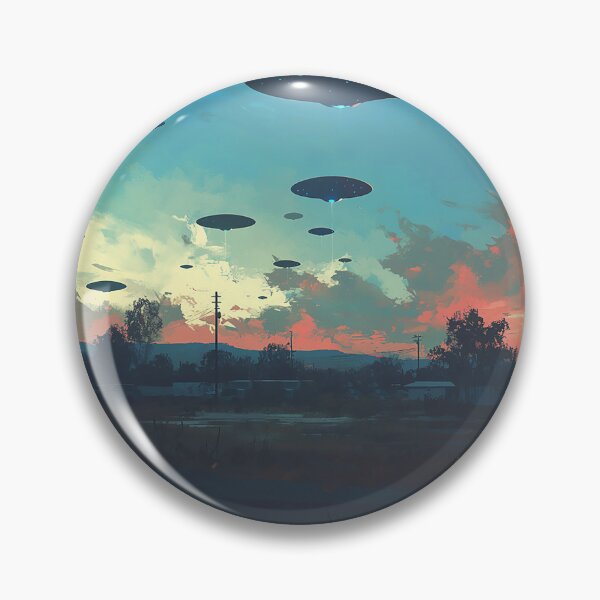 Item preview, UFO Swarm Over Farmland designed and sold by Christian Weiss.