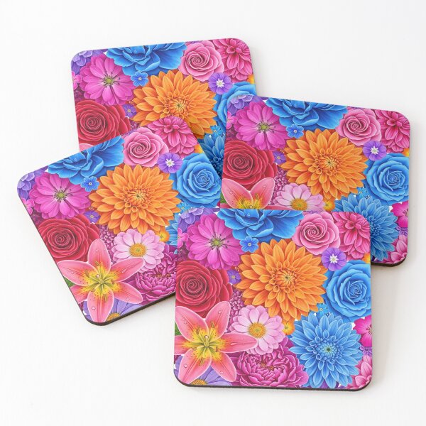 Item preview, Vibrant Colorful Floral Garden designed and sold by Apex Designs.