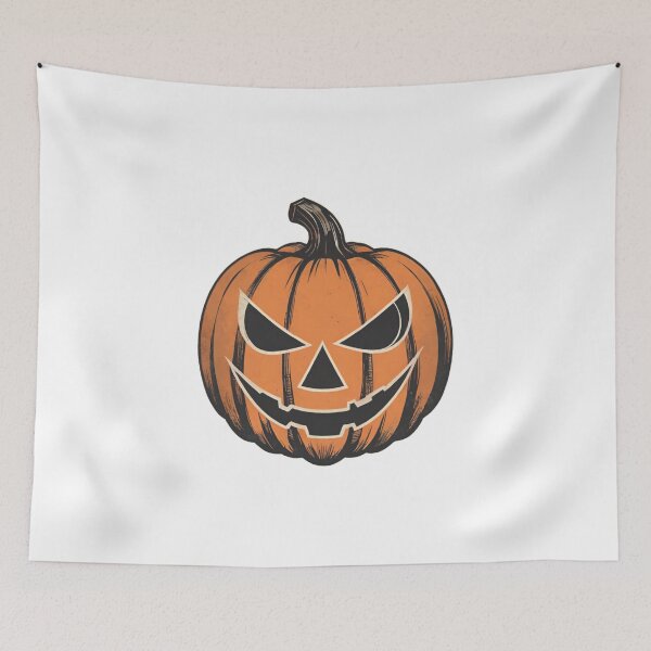 Item preview, Vintage Pumpkin, Retro Halloween, Halloween Pumpkin, Halloween Art, Creepy Pumpkin, Spooky Pumpkin, Retro Design, Pumpkin Season designed and sold by Ciarka.