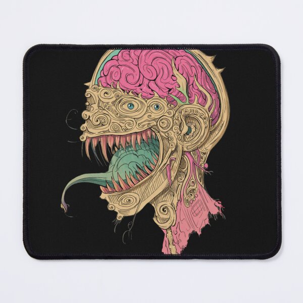 Item preview, Horror monster vampiric skull terror of evil illustration art designed and sold by Vintage Designs +.