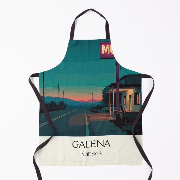 Item preview, Galena Kansas Travel Poster | Vintage Route 66 & Historic Motel Wall Art designed and sold by TuncGK.