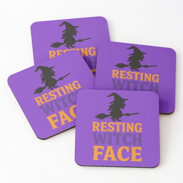 Item preview, Resting Witch Face – Funny Halloween Witch Silhouette  designed and sold by kornkobart.