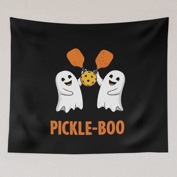 Item preview, Pickle-Boo Funny Ghost Halloween Pickleball  designed and sold by ArtFromBeyond.