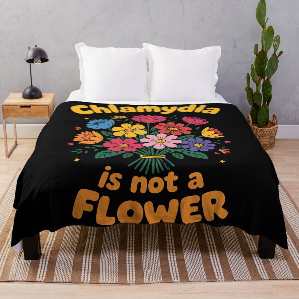 Item preview, Chlamydia is Not a Flower – Funny Health Awareness Floral designed and sold by pixelated_echoes.
