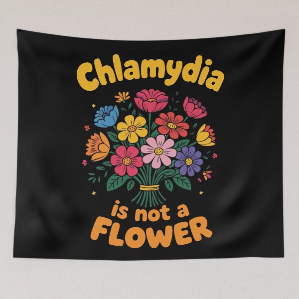 Item preview, Chlamydia is Not a Flower – Funny Health Awareness Floral designed and sold by pixelated_echoes.