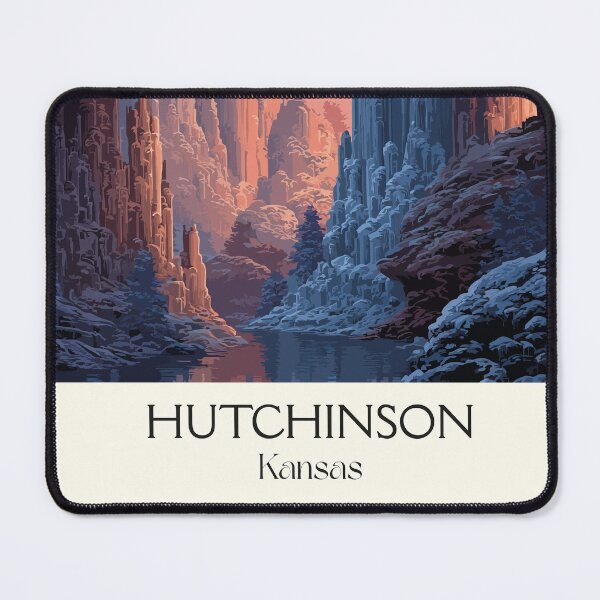 Item preview, Hutchinson Kansas Travel Poster | Vintage Strataca Salt Mine Wall Art designed and sold by TuncGK.