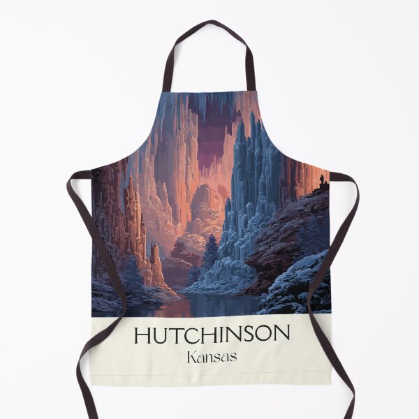Item preview, Hutchinson Kansas Travel Poster | Vintage Strataca Salt Mine Wall Art designed and sold by TuncGK.