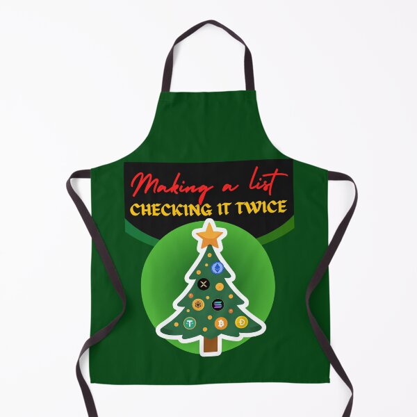 Item preview, Crypto Christmas Making a crypto list checking it twice, Ugly Christmas sweater designed and sold by NFTDesignsBLV.
