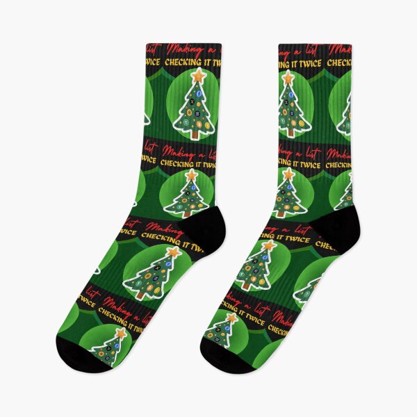 Item preview, Crypto Christmas Making a crypto list checking it twice, Ugly Christmas sweater designed and sold by NFTDesignsBLV.