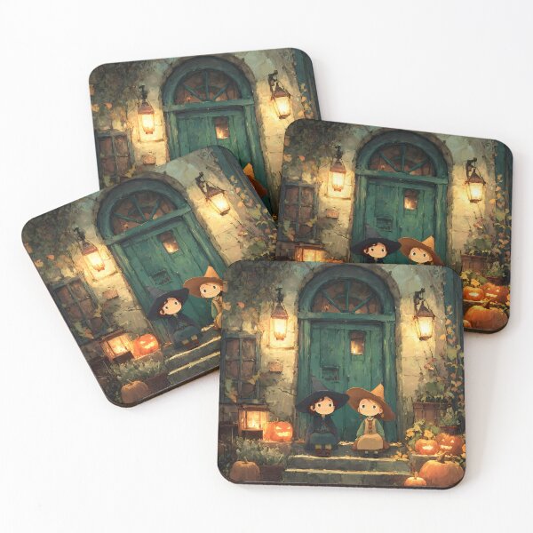 Item preview, Charming Halloween Scene with Children designed and sold by daila70.