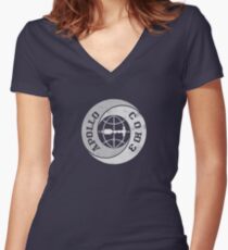 Apollo Soyuz Grey Women's Fitted V-Neck T-Shirt