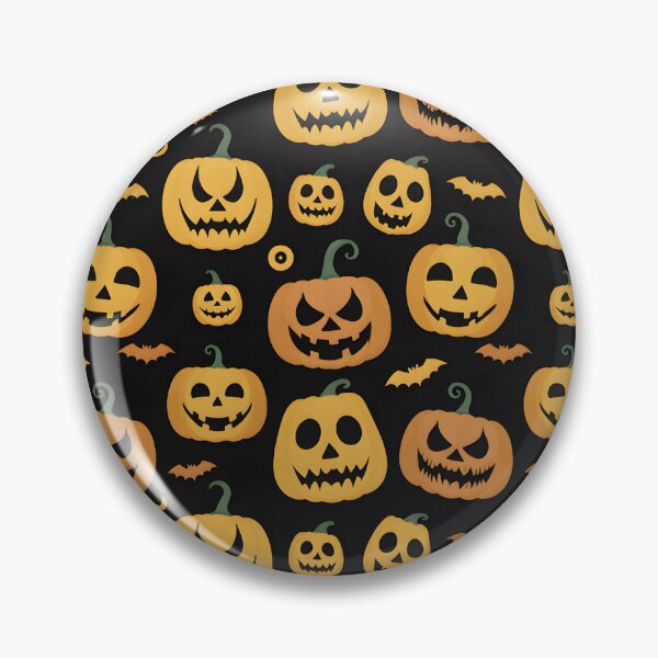 Item preview, Spooky Pumpkin Pattern Halloween Design designed and sold by SoftStyleStudio ⭐⭐⭐.