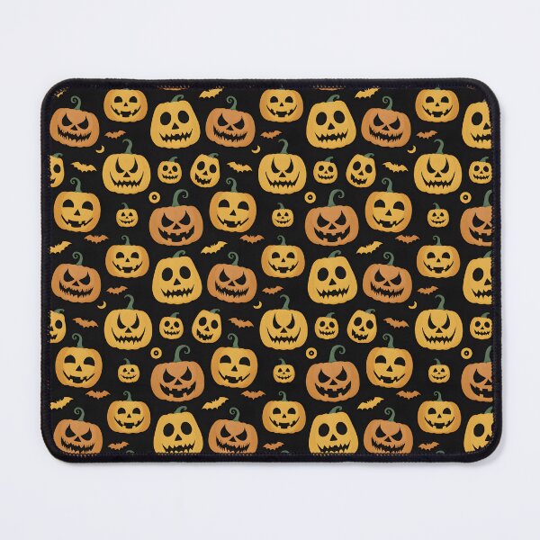 Item preview, Spooky Pumpkin Pattern Halloween Design designed and sold by SoftStyleStudio ⭐⭐⭐.