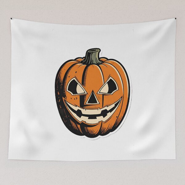 Item preview, Vintage Pumpkin, Retro Halloween, Halloween Pumpkin, Halloween Art, Creepy Pumpkin, Spooky Pumpkin, Retro Design, Pumpkin Season designed and sold by Ciarka.