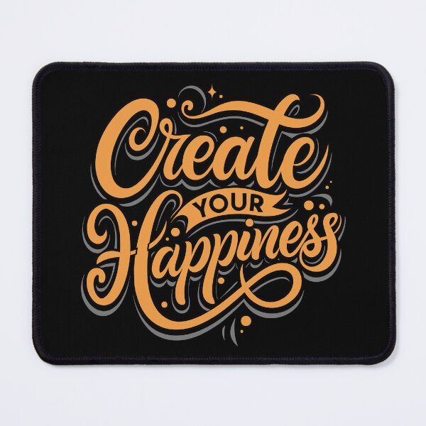 Item preview, CREATE YOUR HAPPINESS - COLOR - MOTIVATIONAL QUOTES - TEXT - TYPOGRAPHY designed and sold by Gihan-Design.