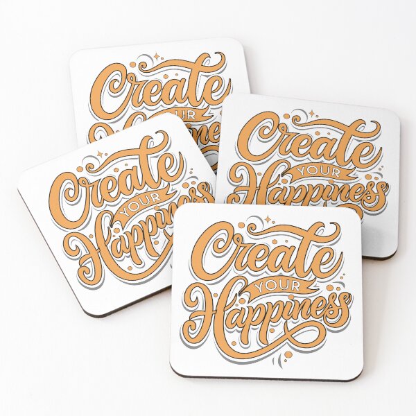 Item preview, CREATE YOUR HAPPINESS  - COLOR -  MOTIVATIONAL QUOTES - TEXT - TYPOGRAPHY designed and sold by Gihan-Design.