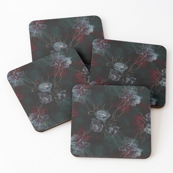 Item preview, Midnight Garden | Dark Moody Floral Botanical Pattern designed and sold by NanoBanana.