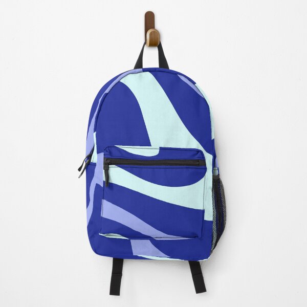 Item preview, Blue Colored Liquid Swirl – Retro Blue Wave Design designed and sold by EmeraldeaArt.
