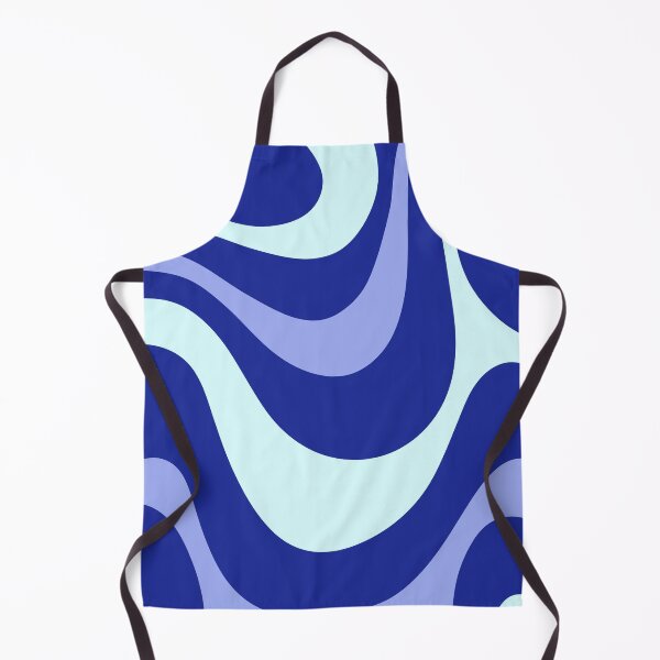 Item preview, Blue Colored Liquid Swirl – Retro Blue Wave Design designed and sold by EmeraldeaArt.