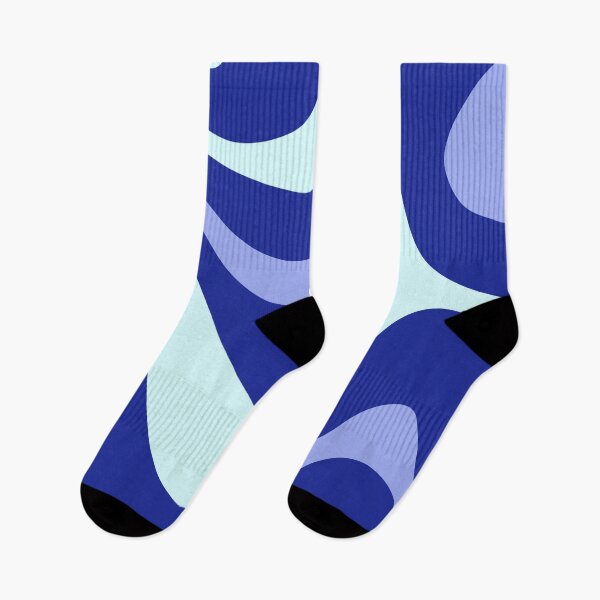 Item preview, Blue Colored Liquid Swirl – Retro Blue Wave Design designed and sold by EmeraldeaArt.
