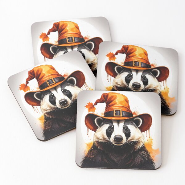 Item preview, British Badger Woodland Animal Spooky Season designed and sold by Englandbear.