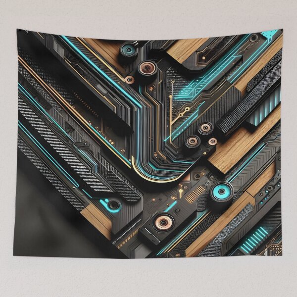 Item preview, Carbon Fiber and wood design designed and sold by Nevla-Home.