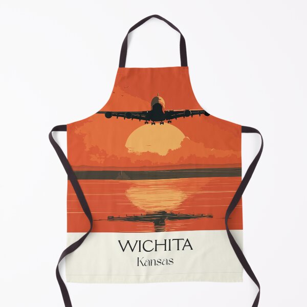 Item preview, Wichita Kansas Travel Poster | Vintage Air Capital of the World Wall Art designed and sold by TuncGK.
