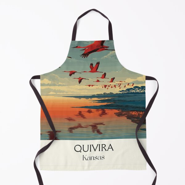 Item preview, Olivet Kansas Travel Poster | Vintage Melvern Lake & Crane Migration Wall Art designed and sold by TuncGK.