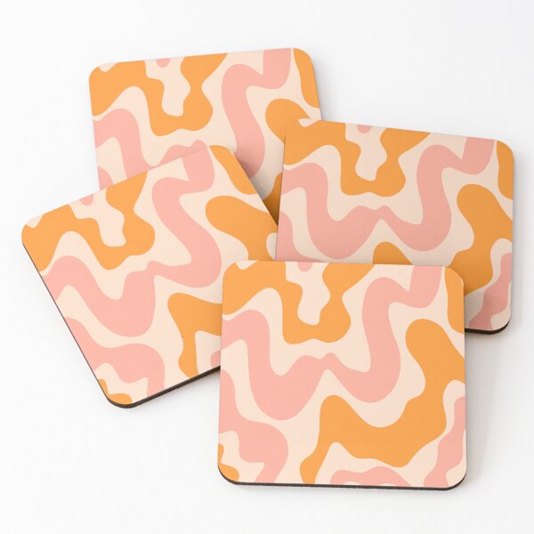 Item preview, Mustard Colored Liquid Swirl – Retro Mustard Wave Design designed and sold by EmeraldeaArt.