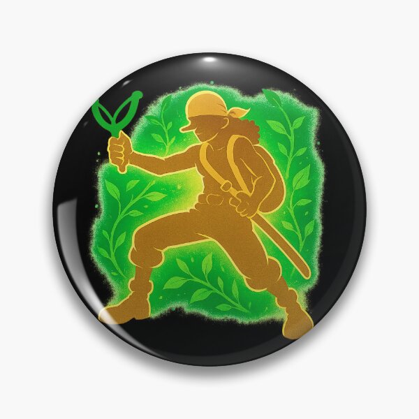 Item preview, Usopp Green Silhouette – Adventurer Anime Design designed and sold by FXFandomFactory.