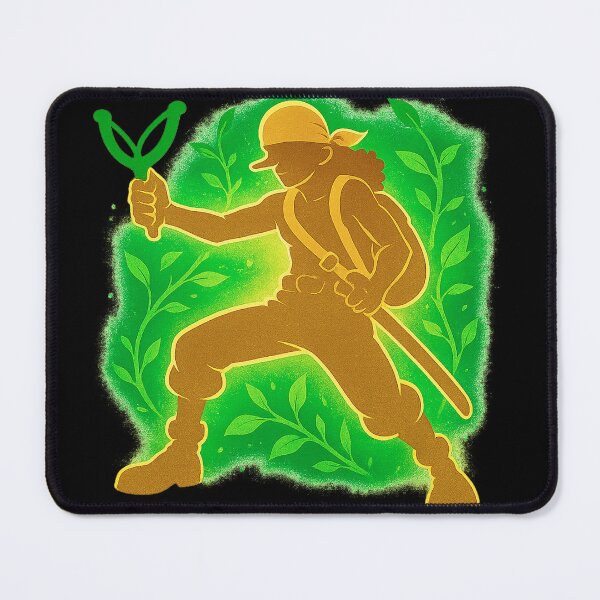 Item preview, Usopp Green Silhouette – Adventurer Anime Design designed and sold by FXFandomFactory.