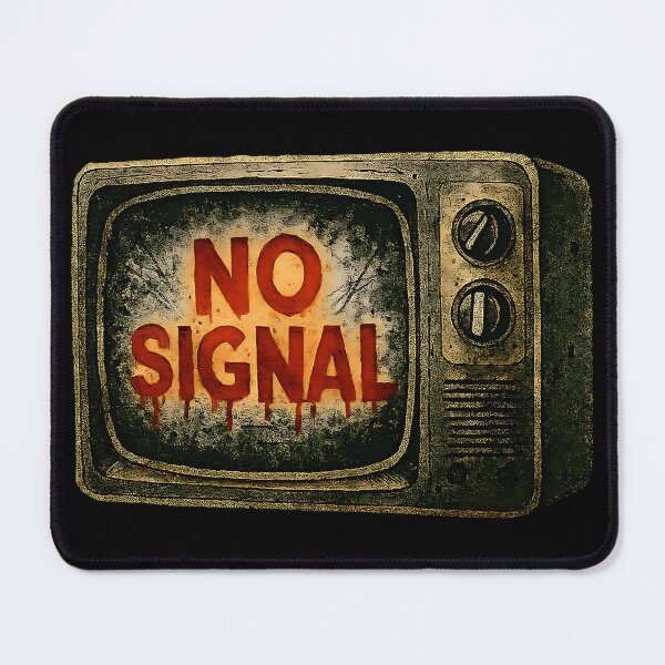 Item preview, No Signal – Retro TV Glitch Art for Tech Nostalgia Lovers designed and sold by Psycho-Crazy.