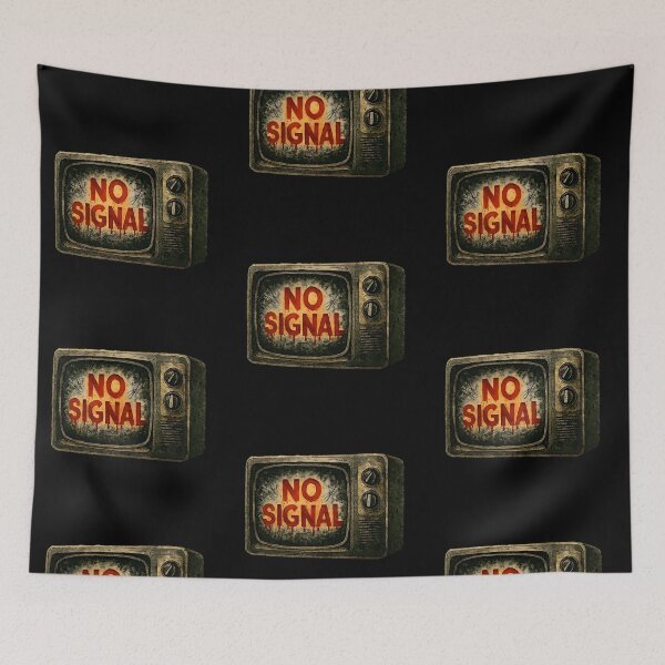Item preview, No Signal – Retro TV Glitch Art for Tech Nostalgia Lovers designed and sold by Psycho-Crazy.