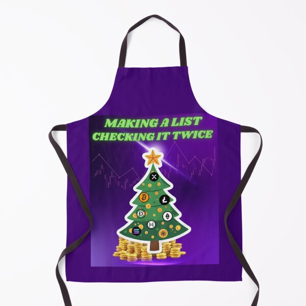 Item preview, Crypto Christmas Making a crypto list checking it twice, Ugly Christmas sweater designed and sold by NFTDesignsBLV.