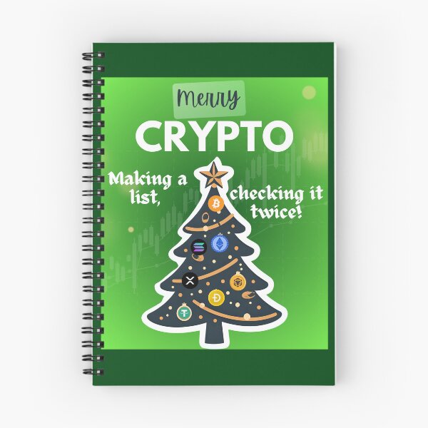 Item preview, Crypto Christmas Making a crypto list checking it twice, Ugly Christmas sweater designed and sold by NFTDesignsBLV.