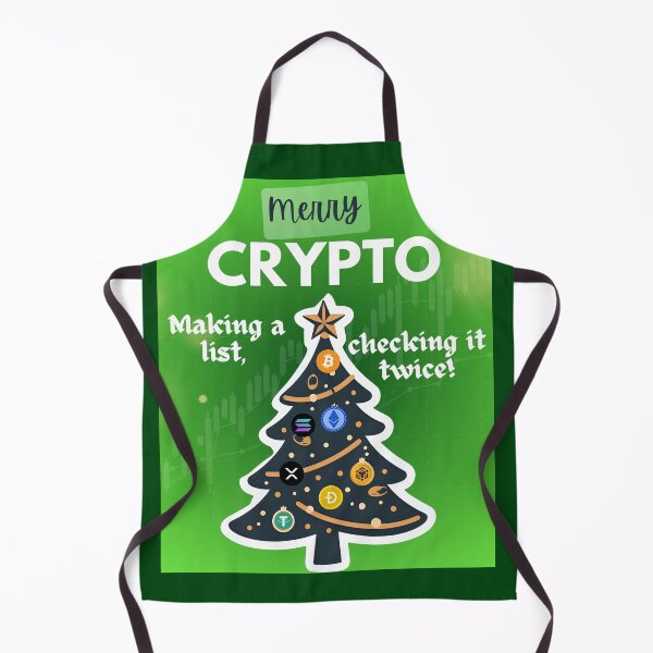 Item preview, Crypto Christmas Making a crypto list checking it twice, Ugly Christmas sweater designed and sold by NFTDesignsBLV.
