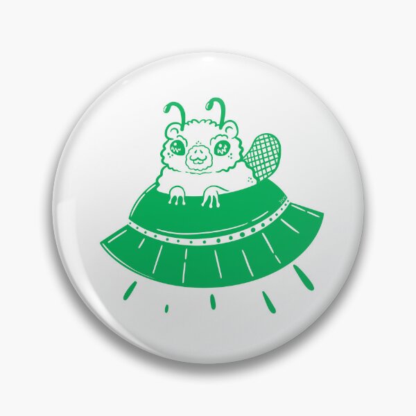 Item preview, Alien Beaver UFO designed and sold by JivyLifeStudio.