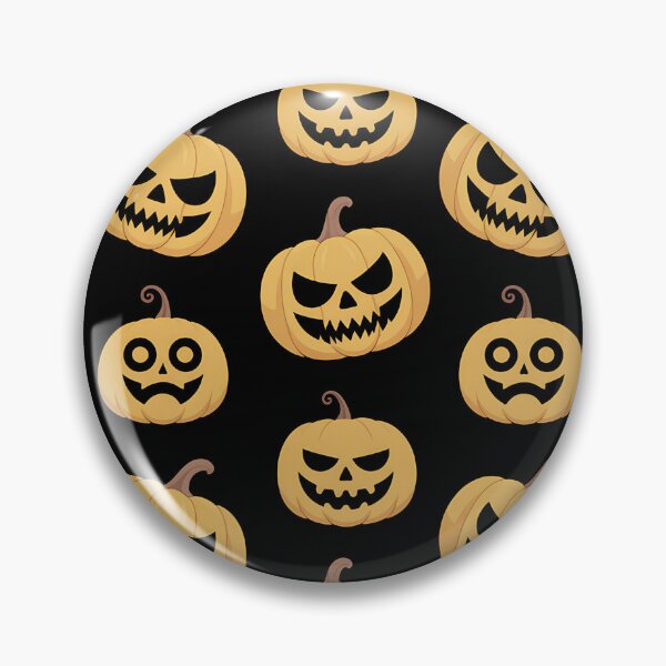 Item preview, Creepy Jack-o’-Lantern Pattern Halloween Design designed and sold by SoftStyleStudio ⭐⭐⭐.