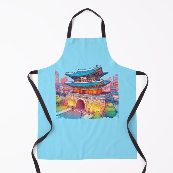 Item preview, Suwon Munan Gate with Vibrant Colors and Scenic Views , blends Korean tradition with modern artistic charm. designed and sold by PaintMeWorld.