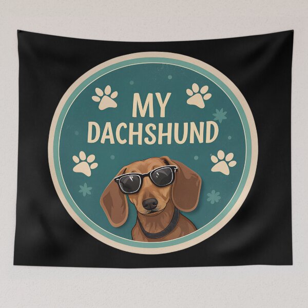 Item preview, Cute Dachshund Dog  – Wiener Dog, Sausage Dog, Doxie & Puppy Lover Design designed and sold by VividOrganica.