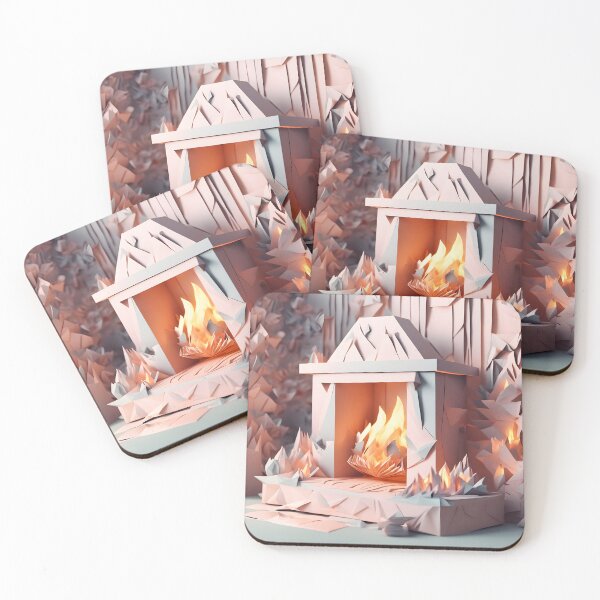 Item preview, Origami Art - Soft Hearth Glow designed and sold by ArtfulFolds.