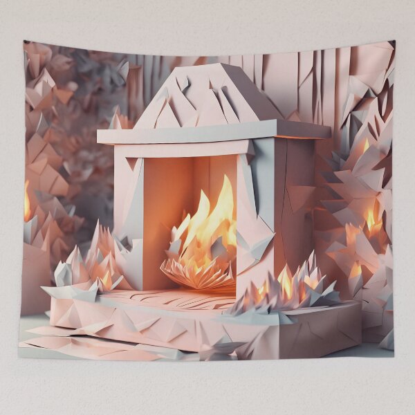 Item preview, Origami Art - Soft Hearth Glow designed and sold by ArtfulFolds.