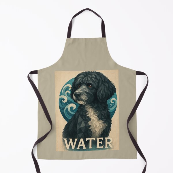 Item preview, Water Element – Geometric Portuguese Water Dog designed and sold by GeoWild Designs.