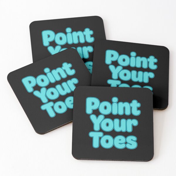 Item preview, Pole Dance Reminder – Point Your Toes (Blue Text) – Pole dancing designed and sold by InnerFlow.